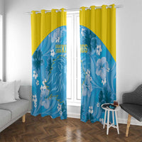 Saint Lucia Kings Cricket Window Curtain 2025 Go Beinspired Tropical Style - Wonder Print Shop