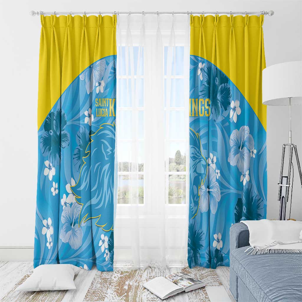 Saint Lucia Kings Cricket Window Curtain 2025 Go Beinspired Tropical Style - Wonder Print Shop