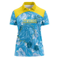 Custom Saint Lucia Kings Cricket Women Polo Shirt 2025 Go Beinspired Tropical Style - Wonder Print Shop