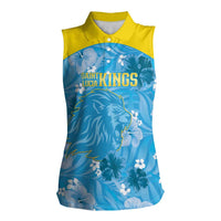 Custom Saint Lucia Kings Cricket Women Sleeveless Polo Shirt 2025 Go Beinspired Tropical Style - Wonder Print Shop