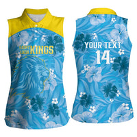 Custom Saint Lucia Kings Cricket Women Sleeveless Polo Shirt 2025 Go Beinspired Tropical Style - Wonder Print Shop