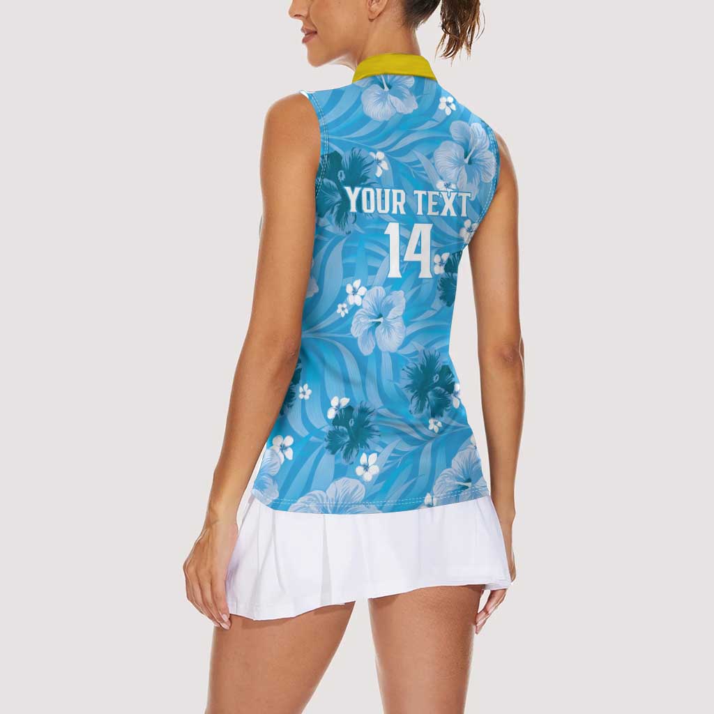 Custom Saint Lucia Kings Cricket Women Sleeveless Polo Shirt 2025 Go Beinspired Tropical Style - Wonder Print Shop