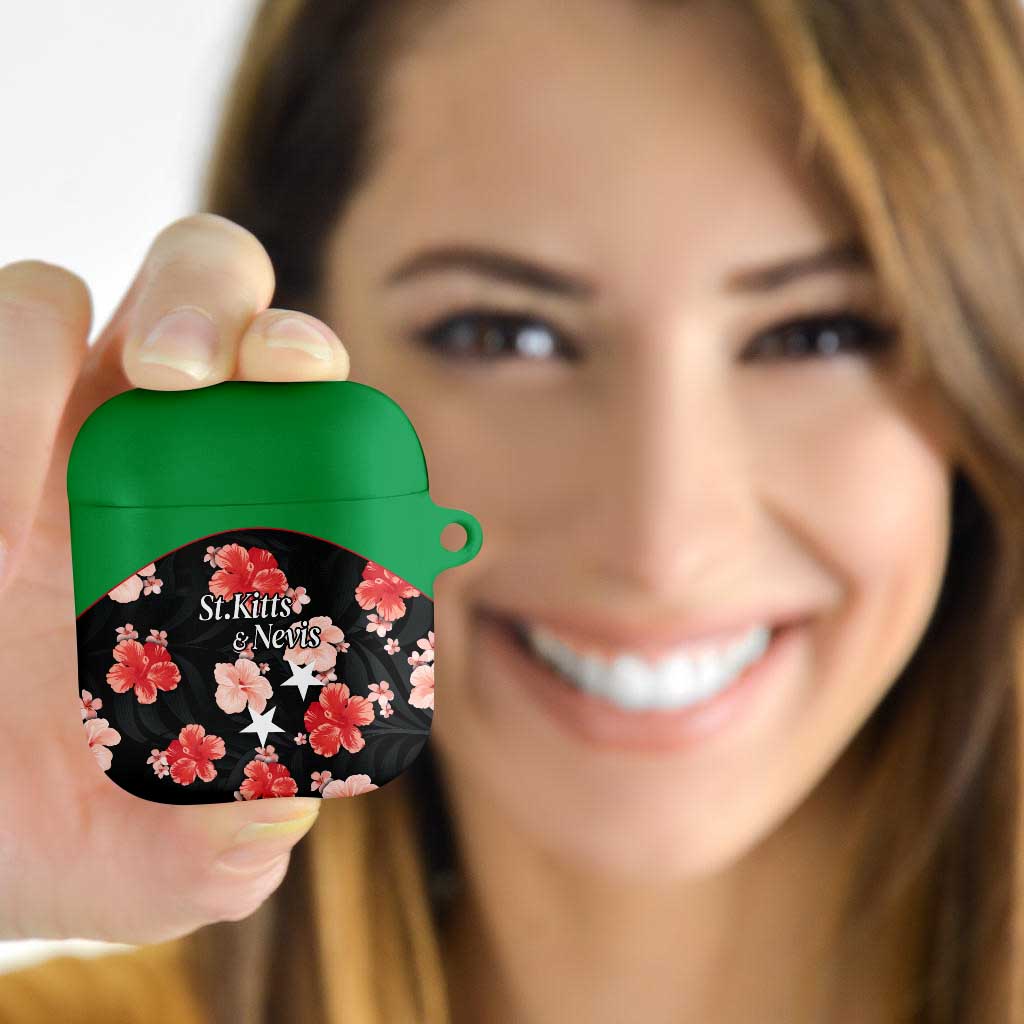 Saint Kitts and Nevis Cricket AirPods Case 2025 Go Patriots Tropical Style - Wonder Print Shop