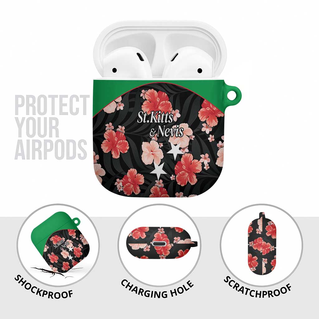 Saint Kitts and Nevis Cricket AirPods Case 2025 Go Patriots Tropical Style - Wonder Print Shop