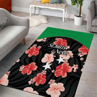 Saint Kitts and Nevis Cricket Area Rug 2025 Go Patriots Tropical Style - Wonder Print Shop
