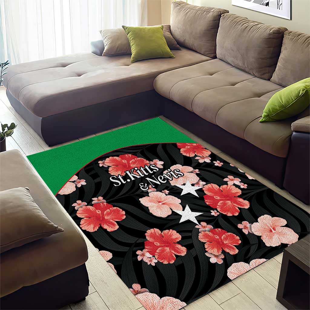 Saint Kitts and Nevis Cricket Area Rug 2025 Go Patriots Tropical Style - Wonder Print Shop