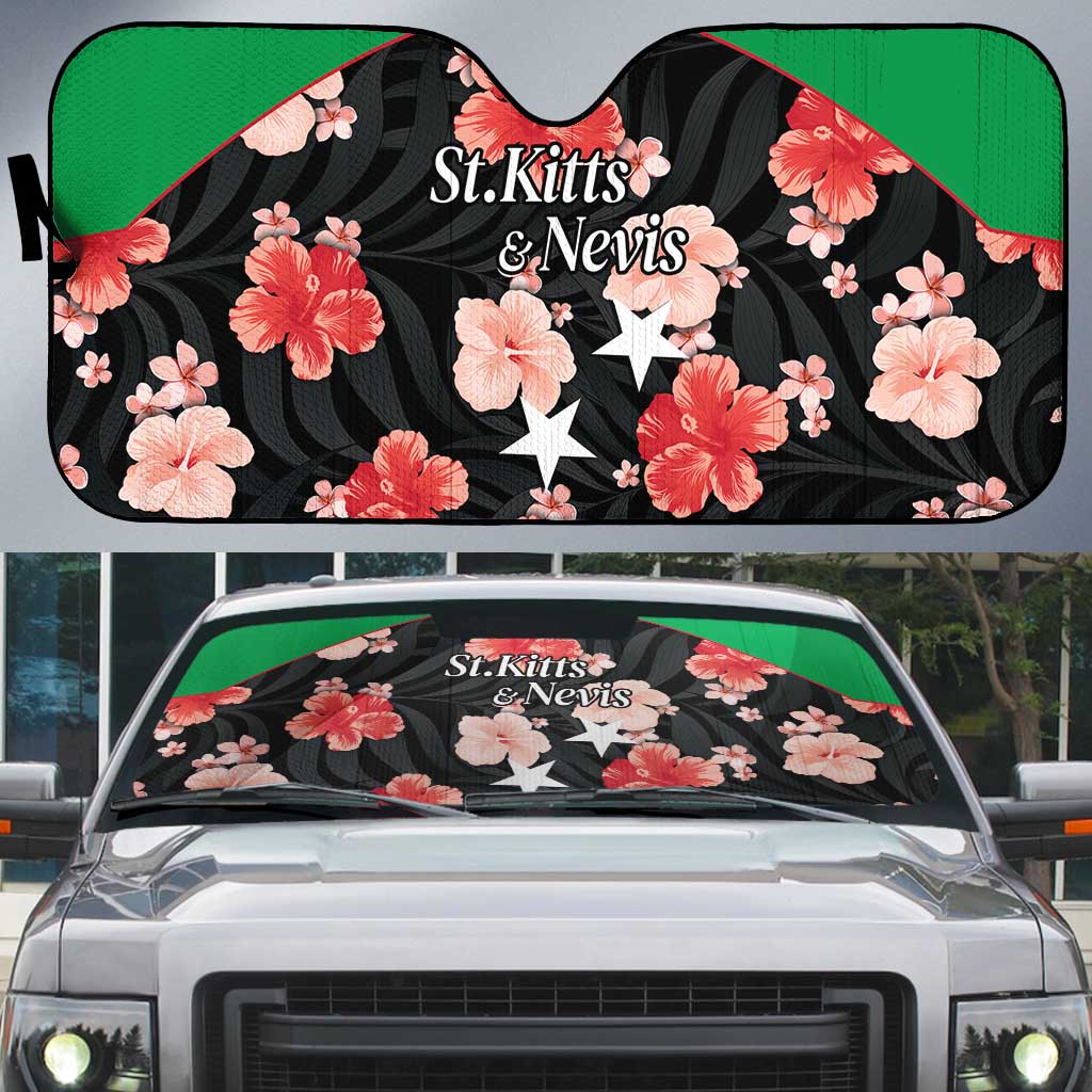 Saint Kitts and Nevis Cricket Auto Sun Shade 2025 Go Patriots Tropical Style - Wonder Print Shop