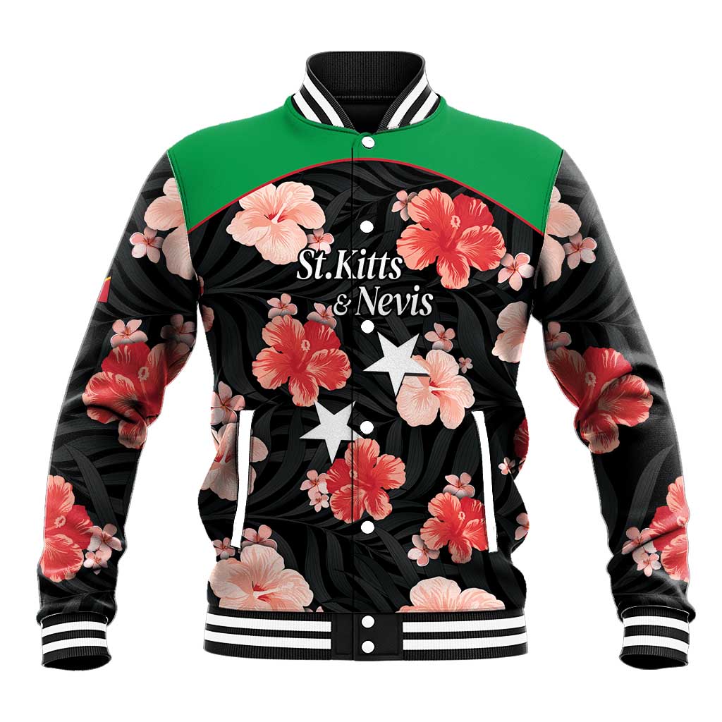 Custom Saint Kitts and Nevis Cricket Baseball Jacket 2025 Go Patriots Tropical Style - Wonder Print Shop