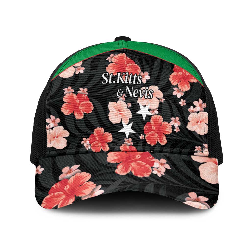Saint Kitts and Nevis Cricket Baseball Net Cap 2025 Go Patriots Tropical Style - Wonder Print Shop