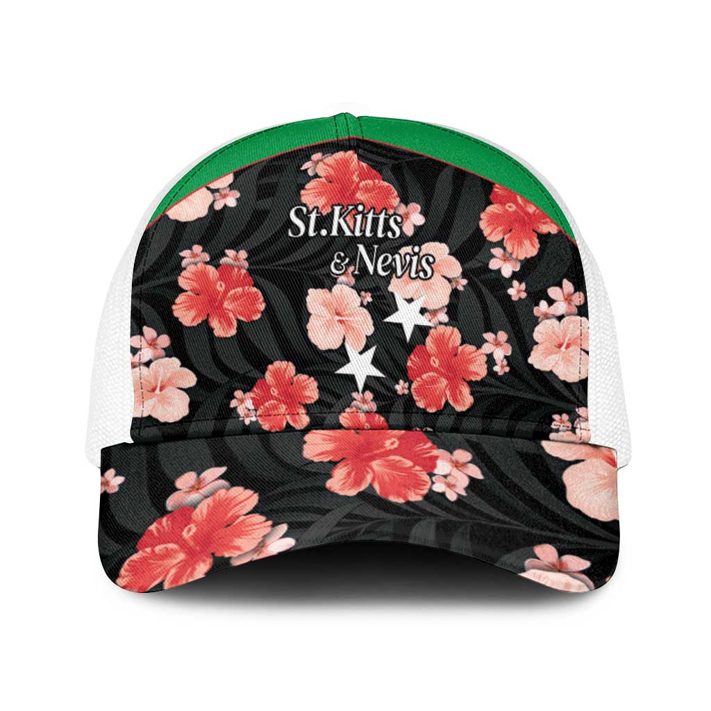 Saint Kitts and Nevis Cricket Baseball Net Cap 2025 Go Patriots Tropical Style - Wonder Print Shop