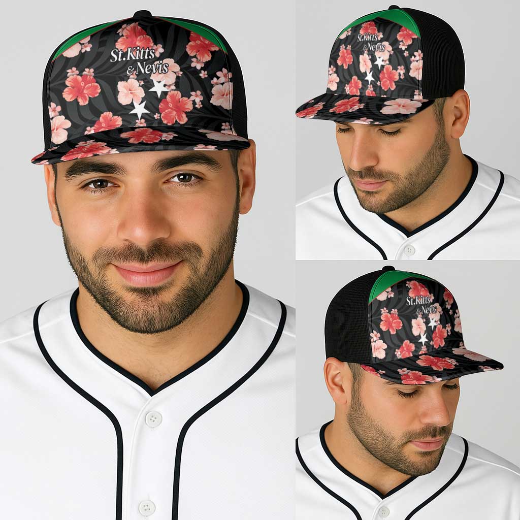 Saint Kitts and Nevis Cricket Baseball Net Cap 2025 Go Patriots Tropical Style - Wonder Print Shop