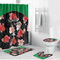 Saint Kitts and Nevis Cricket Bathroom Set 2025 Go Patriots Tropical Style - Wonder Print Shop