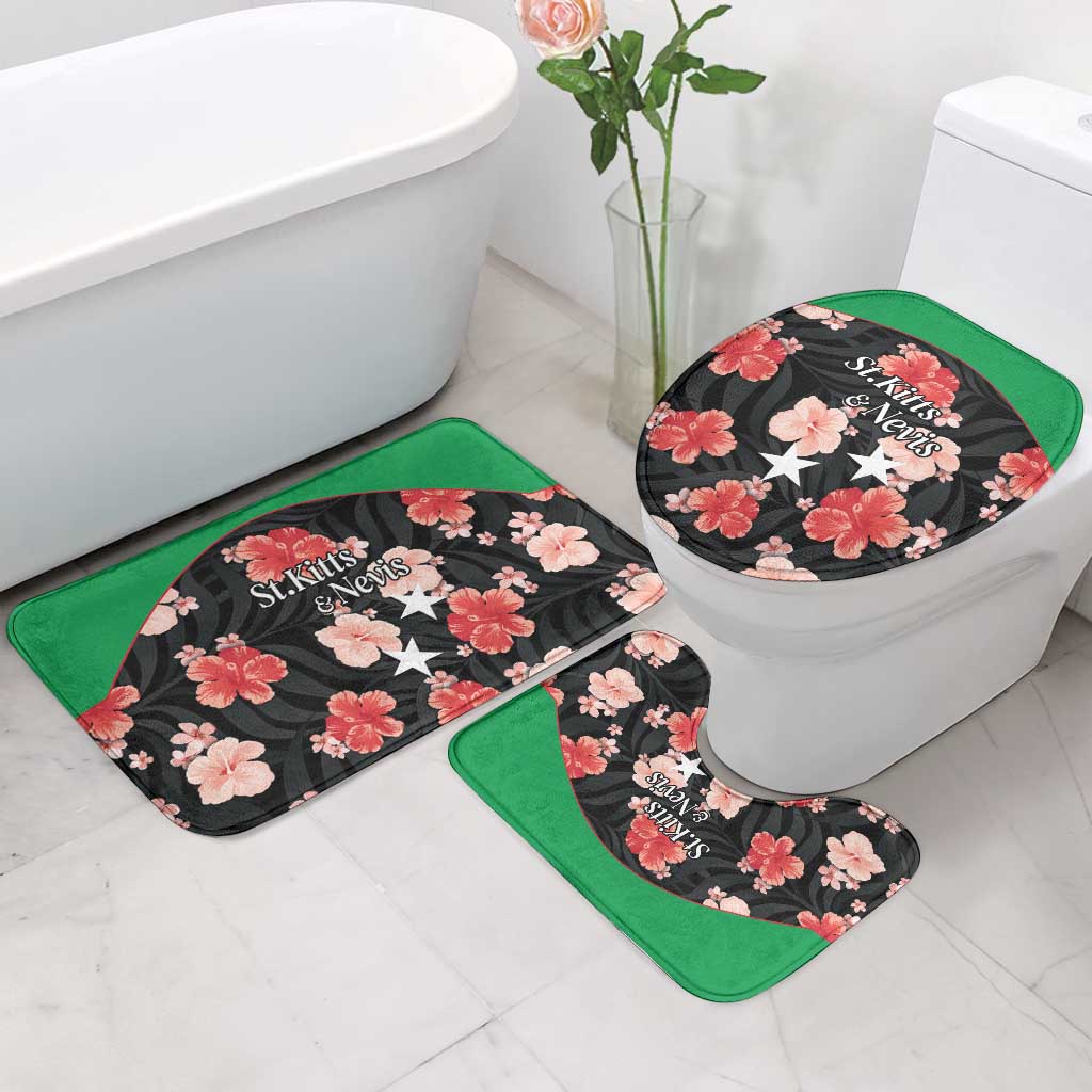 Saint Kitts and Nevis Cricket Bathroom Set 2025 Go Patriots Tropical Style - Wonder Print Shop