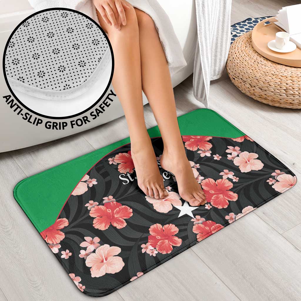 Saint Kitts and Nevis Cricket Bathroom Set 2025 Go Patriots Tropical Style - Wonder Print Shop