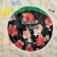 Saint Kitts and Nevis Cricket Beach Blanket 2025 Go Patriots Tropical Style - Wonder Print Shop