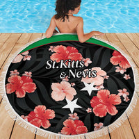 Saint Kitts and Nevis Cricket Beach Blanket 2025 Go Patriots Tropical Style - Wonder Print Shop