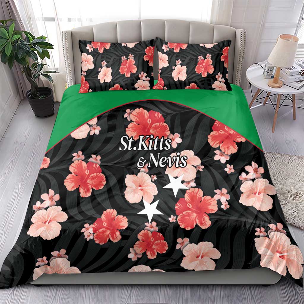 Saint Kitts and Nevis Cricket Bedding Set 2025 Go Patriots Tropical Style - Wonder Print Shop