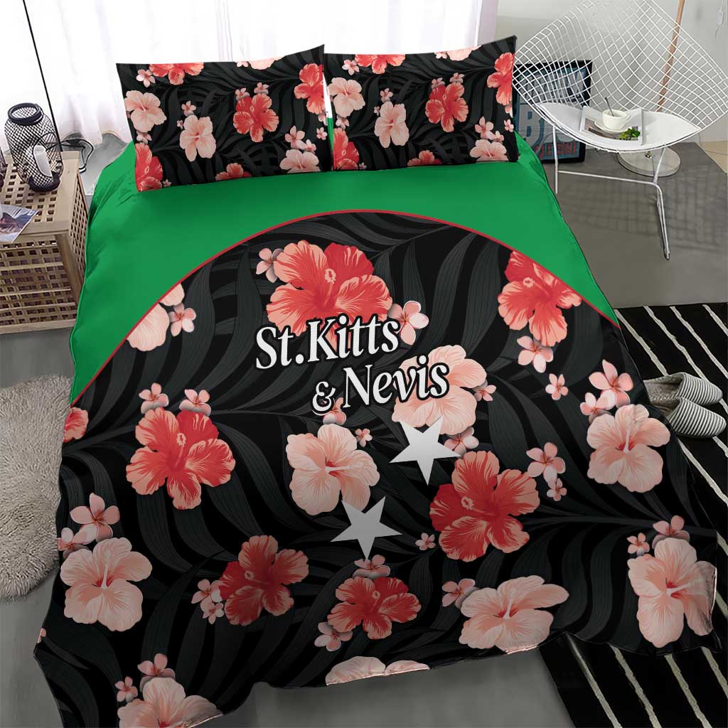 Saint Kitts and Nevis Cricket Bedding Set 2025 Go Patriots Tropical Style - Wonder Print Shop