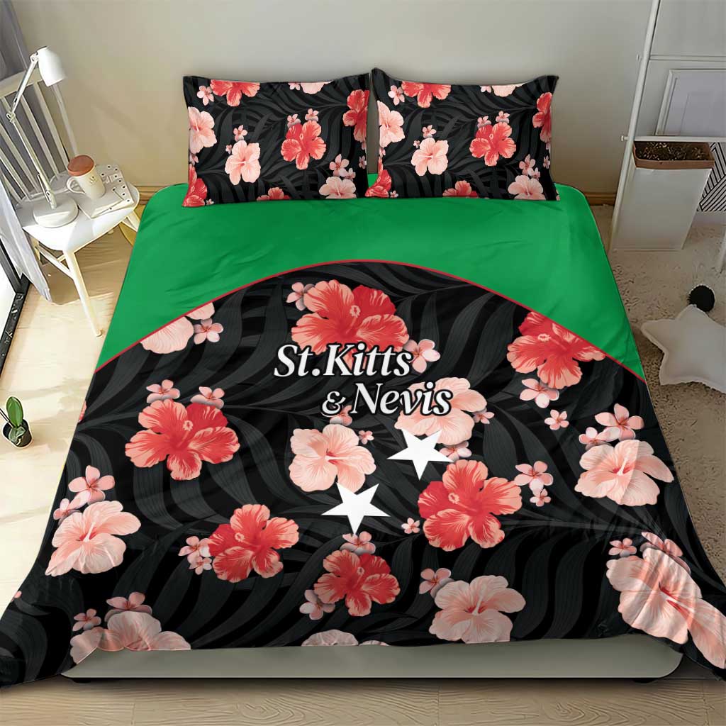 Saint Kitts and Nevis Cricket Bedding Set 2025 Go Patriots Tropical Style - Wonder Print Shop