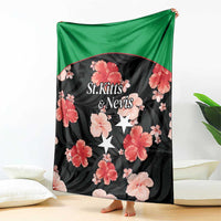 Saint Kitts and Nevis Cricket Blanket 2025 Go Patriots Tropical Style - Wonder Print Shop