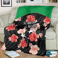 Saint Kitts and Nevis Cricket Blanket 2025 Go Patriots Tropical Style - Wonder Print Shop