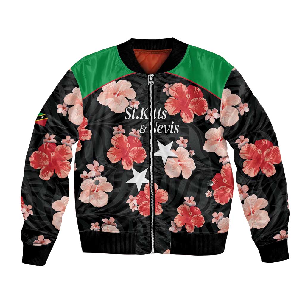 Custom Saint Kitts and Nevis Cricket Bomber Jacket 2025 Go Patriots Tropical Style - Wonder Print Shop