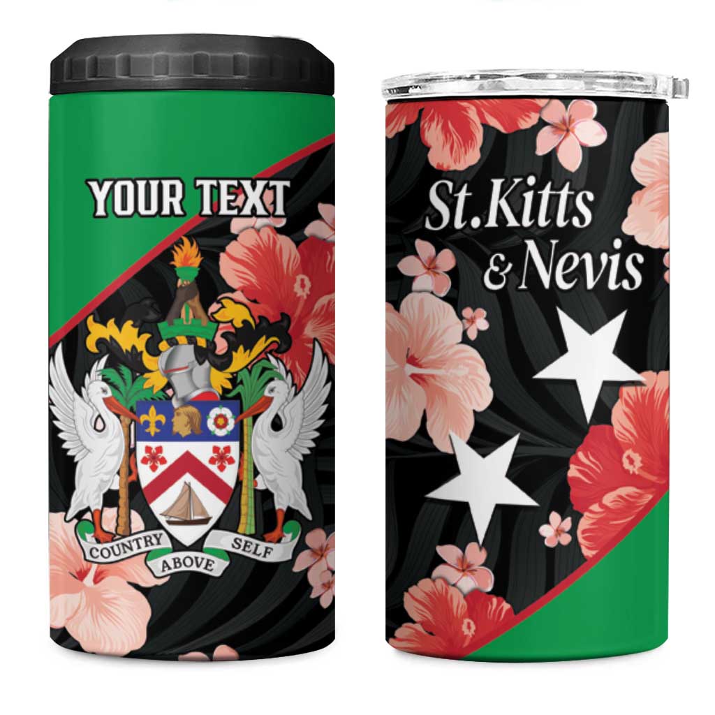 Custom Saint Kitts and Nevis Cricket 4 in 1 Can Cooler Tumbler 2025 Go Patriots Tropical Style - Wonder Print Shop