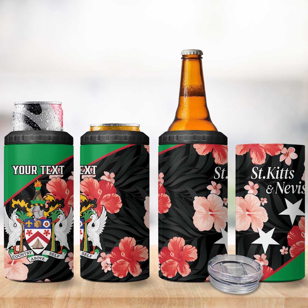 Custom Saint Kitts and Nevis Cricket 4 in 1 Can Cooler Tumbler 2025 Go Patriots Tropical Style - Wonder Print Shop