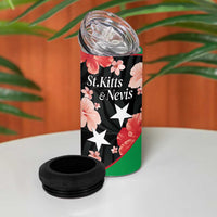 Custom Saint Kitts and Nevis Cricket 4 in 1 Can Cooler Tumbler 2025 Go Patriots Tropical Style - Wonder Print Shop