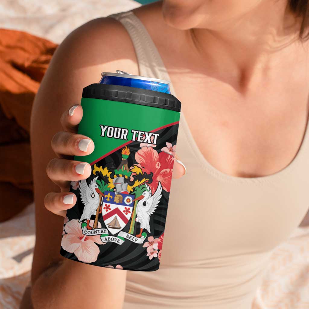 Custom Saint Kitts and Nevis Cricket 4 in 1 Can Cooler Tumbler 2025 Go Patriots Tropical Style - Wonder Print Shop