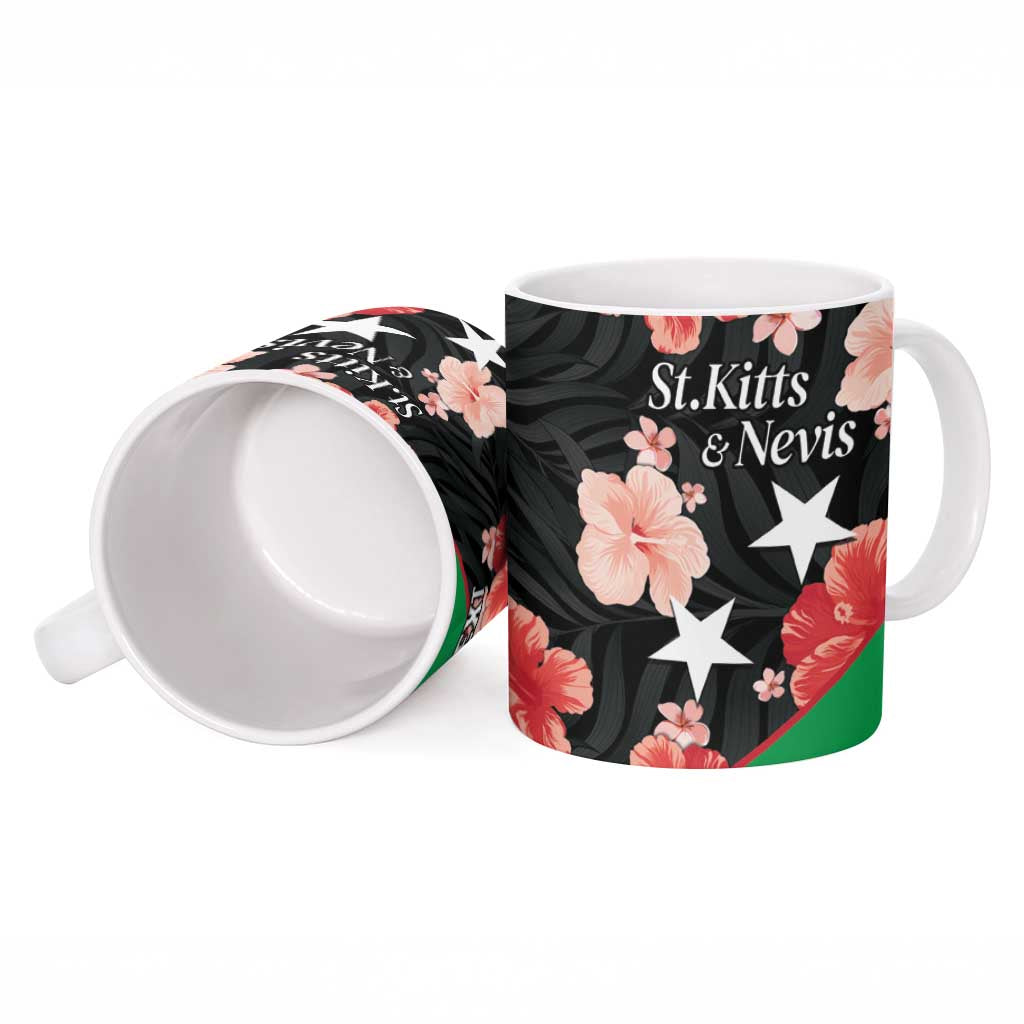 Custom Saint Kitts and Nevis Cricket Ceramic Mug 2025 Go Patriots Tropical Style - Wonder Print Shop