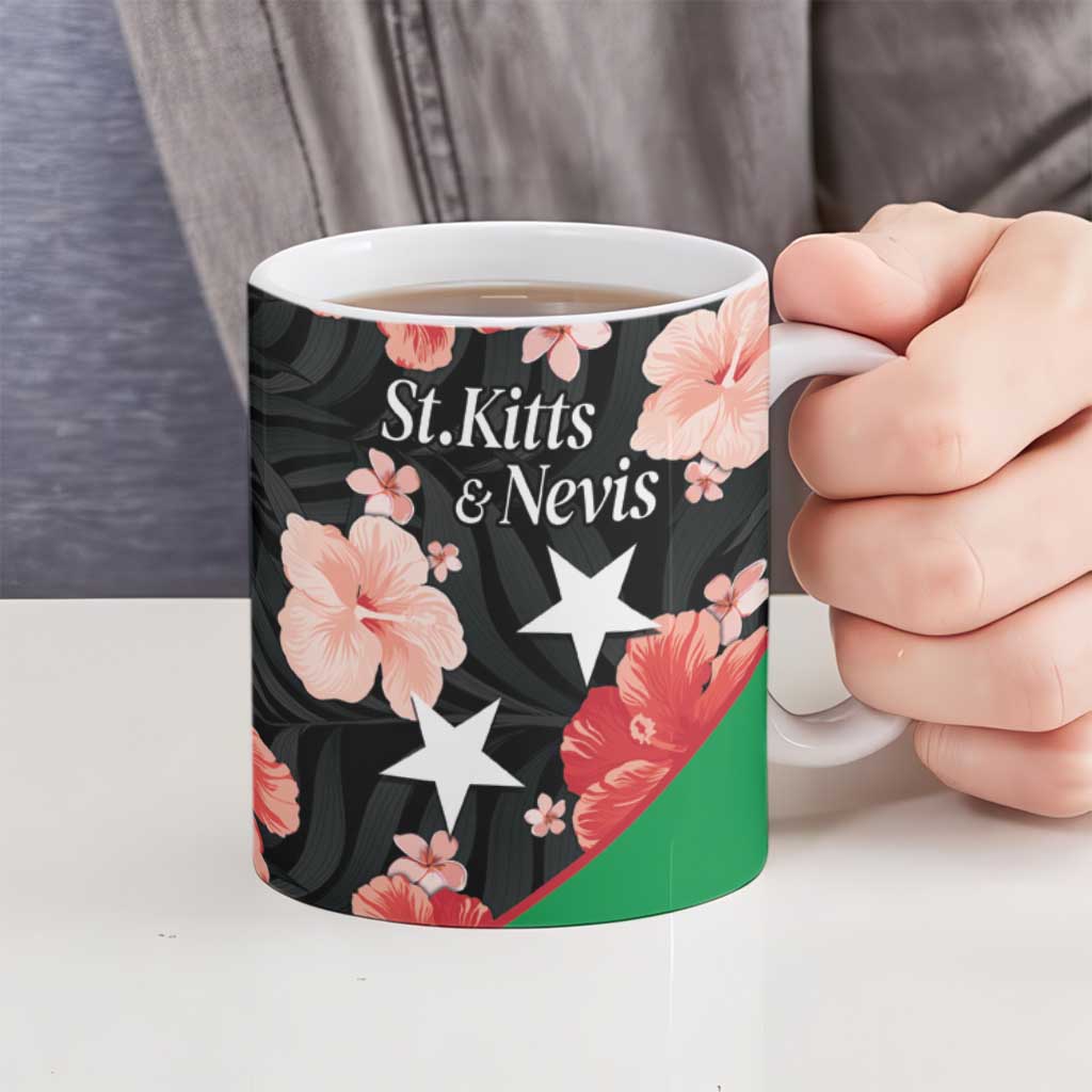 Custom Saint Kitts and Nevis Cricket Ceramic Mug 2025 Go Patriots Tropical Style - Wonder Print Shop