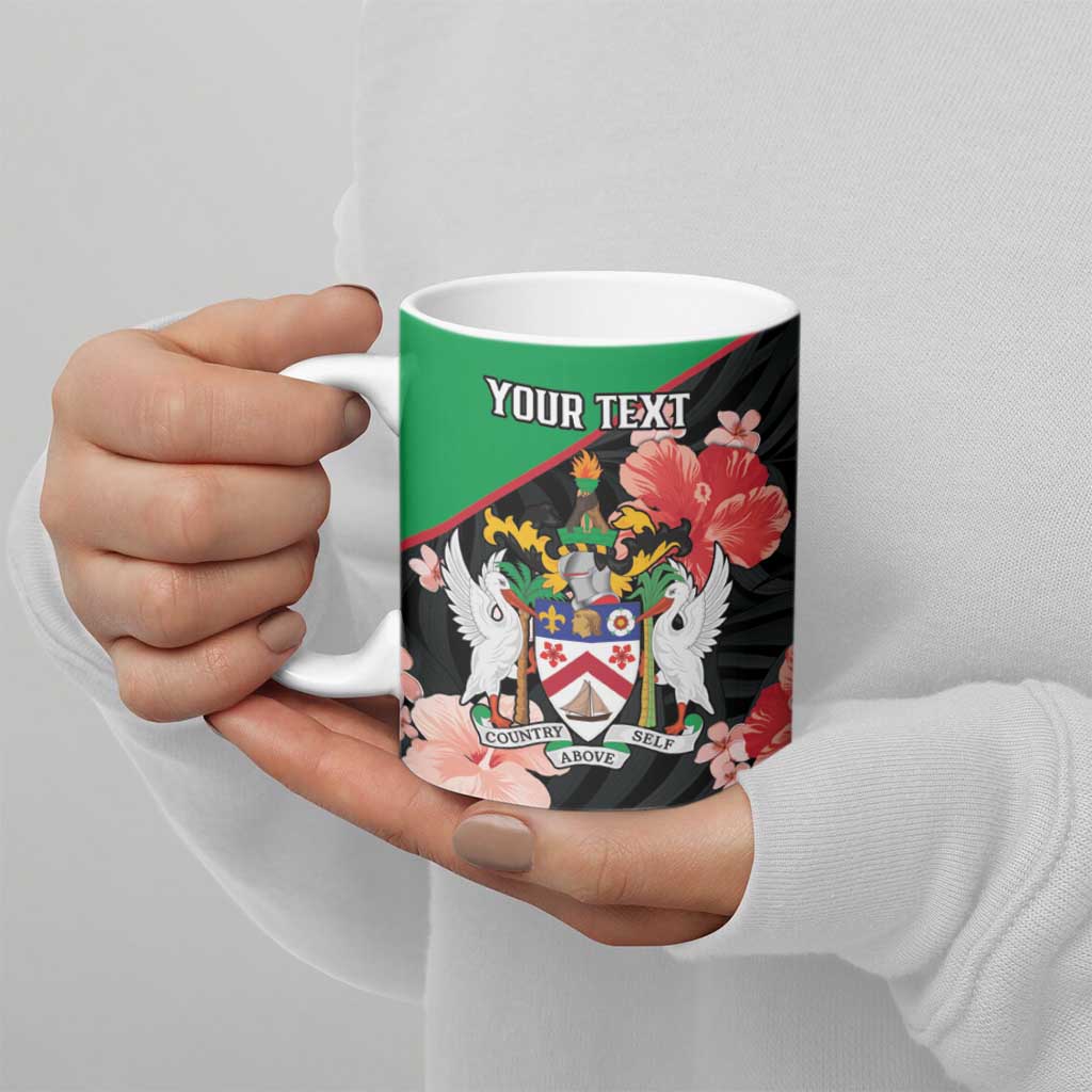 Custom Saint Kitts and Nevis Cricket Ceramic Mug 2025 Go Patriots Tropical Style - Wonder Print Shop