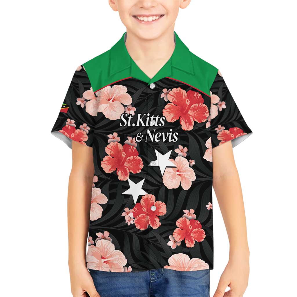 Custom Saint Kitts and Nevis Cricket Family Matching Long Sleeve Bodycon Dress and Hawaiian Shirt 2025 Go Patriots Tropical Style - Wonder Print Shop