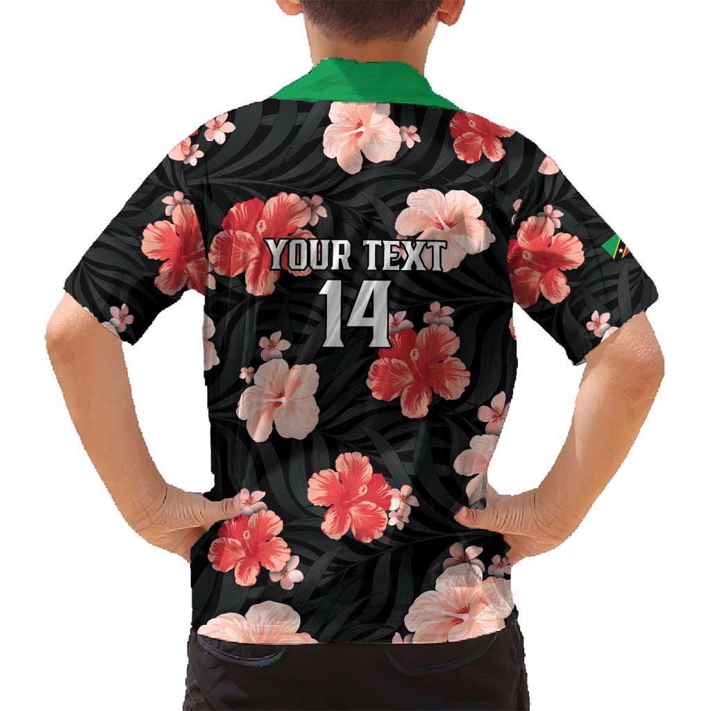 Custom Saint Kitts and Nevis Cricket Family Matching Off Shoulder Maxi Dress and Hawaiian Shirt 2025 Go Patriots Tropical Style - Wonder Print Shop