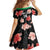 Custom Saint Kitts and Nevis Cricket Family Matching Off Shoulder Short Dress and Hawaiian Shirt 2025 Go Patriots Tropical Style - Wonder Print Shop