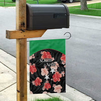 Saint Kitts and Nevis Cricket Garden Flag 2025 Go Patriots Tropical Style - Wonder Print Shop