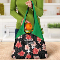 Saint Kitts and Nevis Cricket Grocery Bag 2025 Go Patriots Tropical Style - Wonder Print Shop