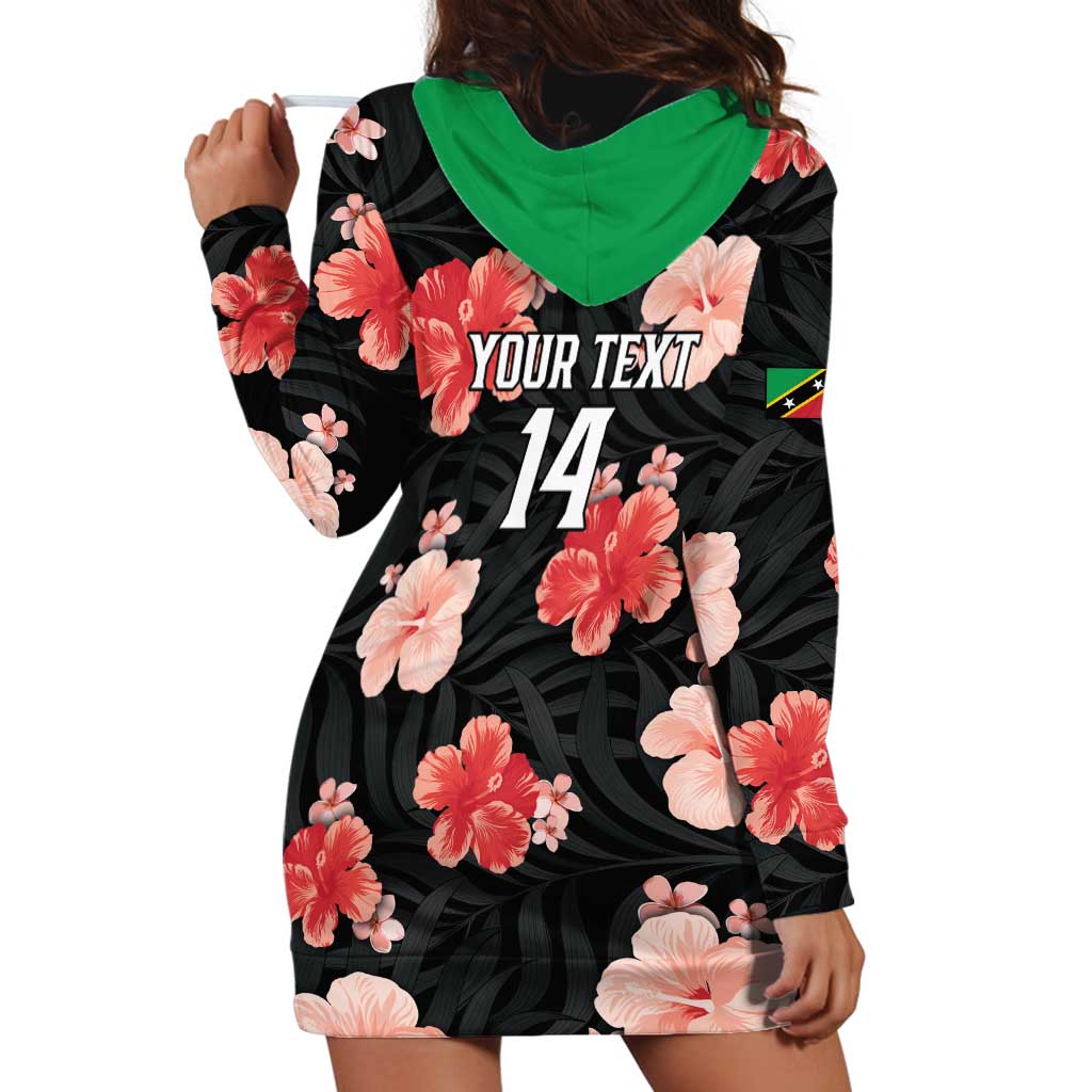 Custom Saint Kitts and Nevis Cricket Hoodie Dress 2025 Go Patriots Tropical Style - Wonder Print Shop