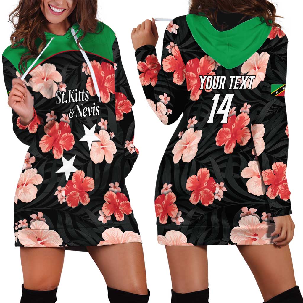 Custom Saint Kitts and Nevis Cricket Hoodie Dress 2025 Go Patriots Tropical Style - Wonder Print Shop