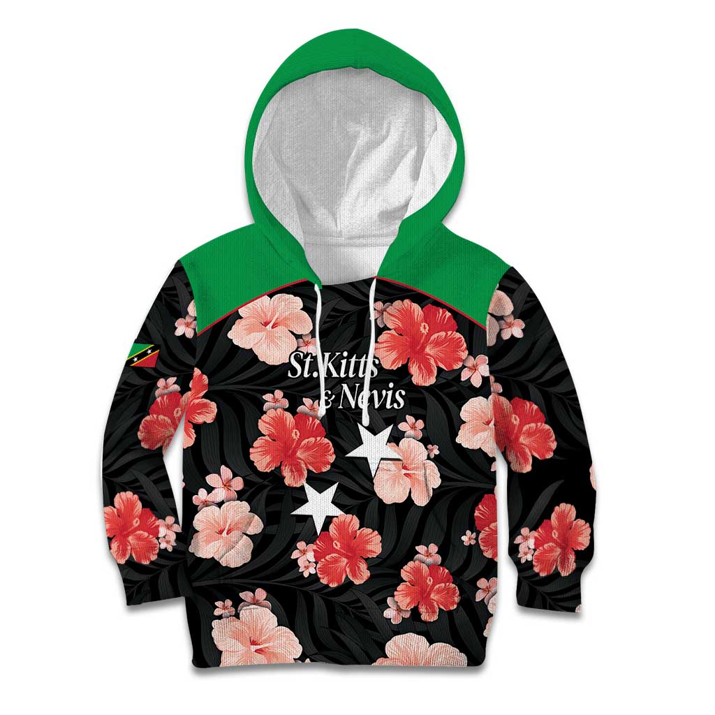 Custom Saint Kitts and Nevis Cricket Kid Hoodie 2025 Go Patriots Tropical Style - Wonder Print Shop