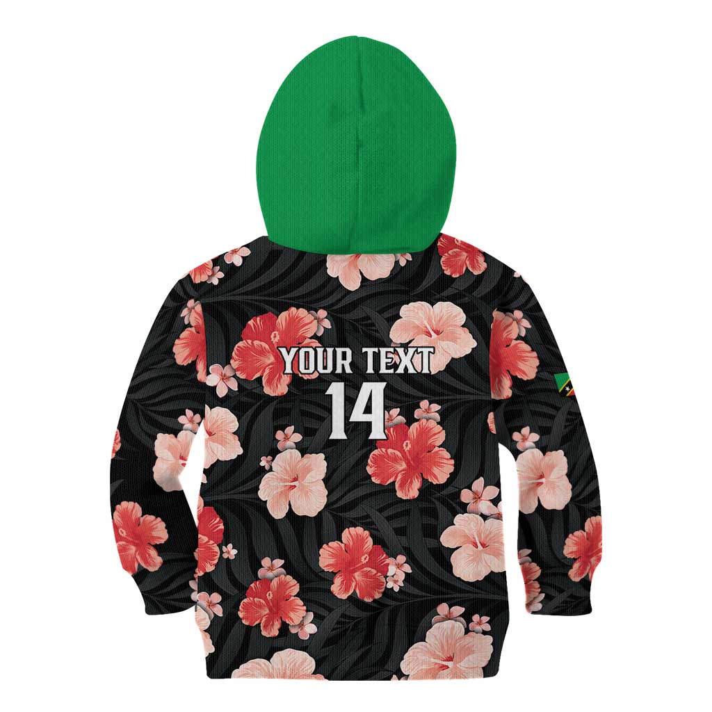 Custom Saint Kitts and Nevis Cricket Kid Hoodie 2025 Go Patriots Tropical Style - Wonder Print Shop