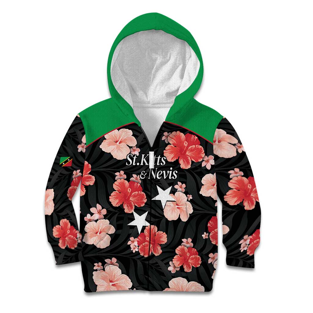 Custom Saint Kitts and Nevis Cricket Kid Hoodie 2025 Go Patriots Tropical Style - Wonder Print Shop