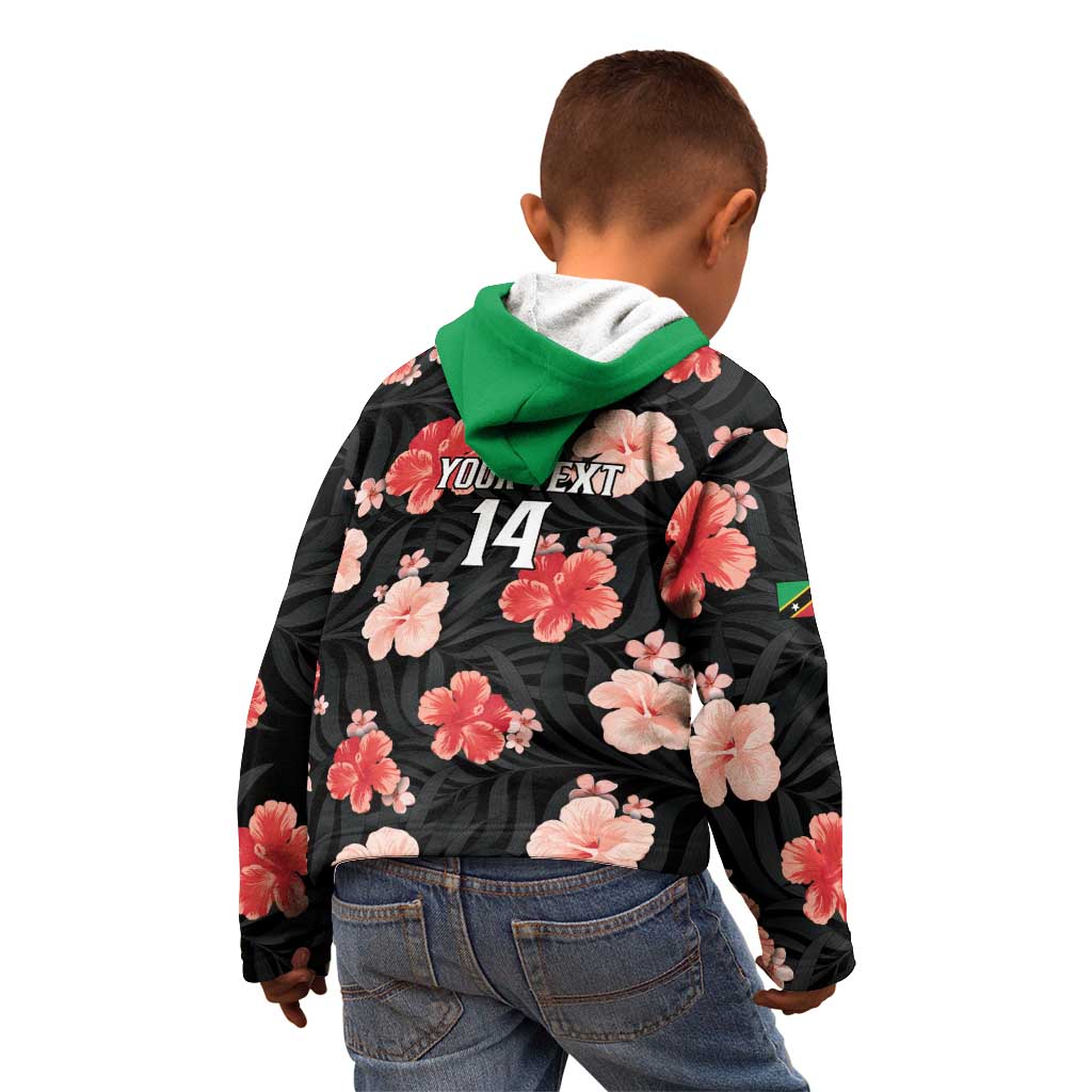 Custom Saint Kitts and Nevis Cricket Kid Hoodie 2025 Go Patriots Tropical Style - Wonder Print Shop