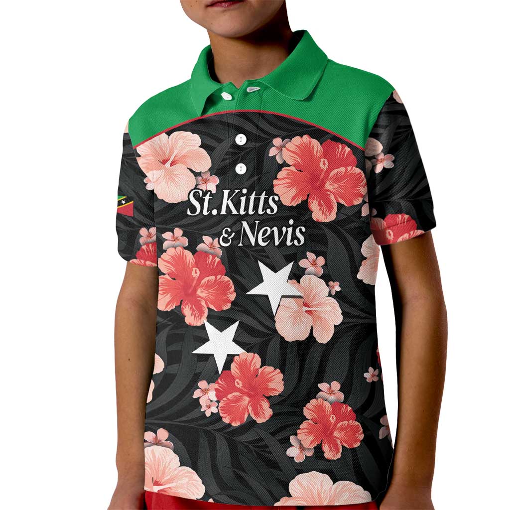 Custom Saint Kitts and Nevis Cricket Kid Polo Shirt 2025 Go Patriots Tropical Style - Wonder Print Shop