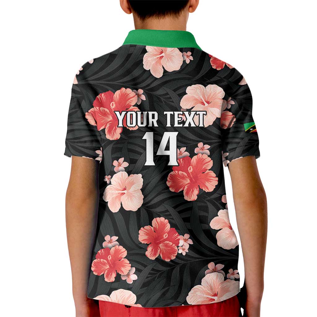 Custom Saint Kitts and Nevis Cricket Kid Polo Shirt 2025 Go Patriots Tropical Style - Wonder Print Shop