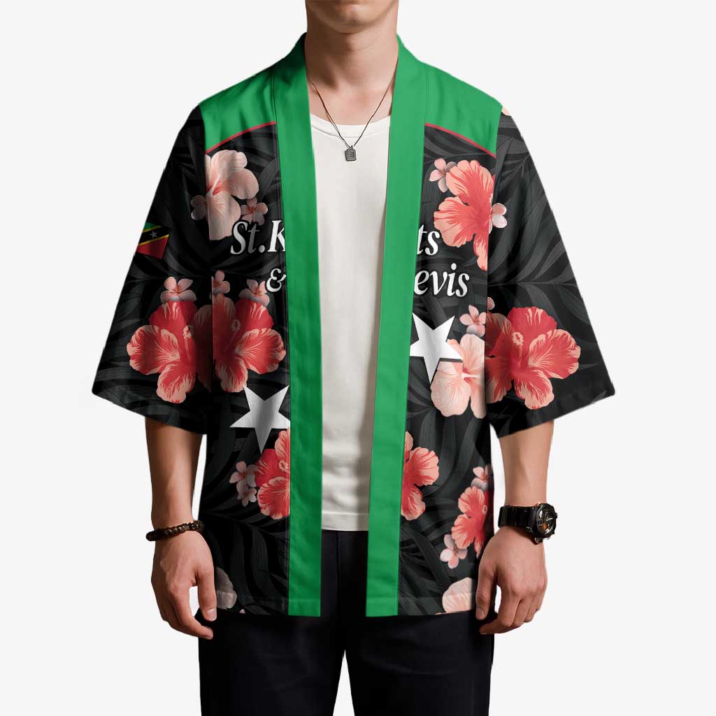 Custom Saint Kitts and Nevis Cricket Kimono 2025 Go Patriots Tropical Style - Wonder Print Shop