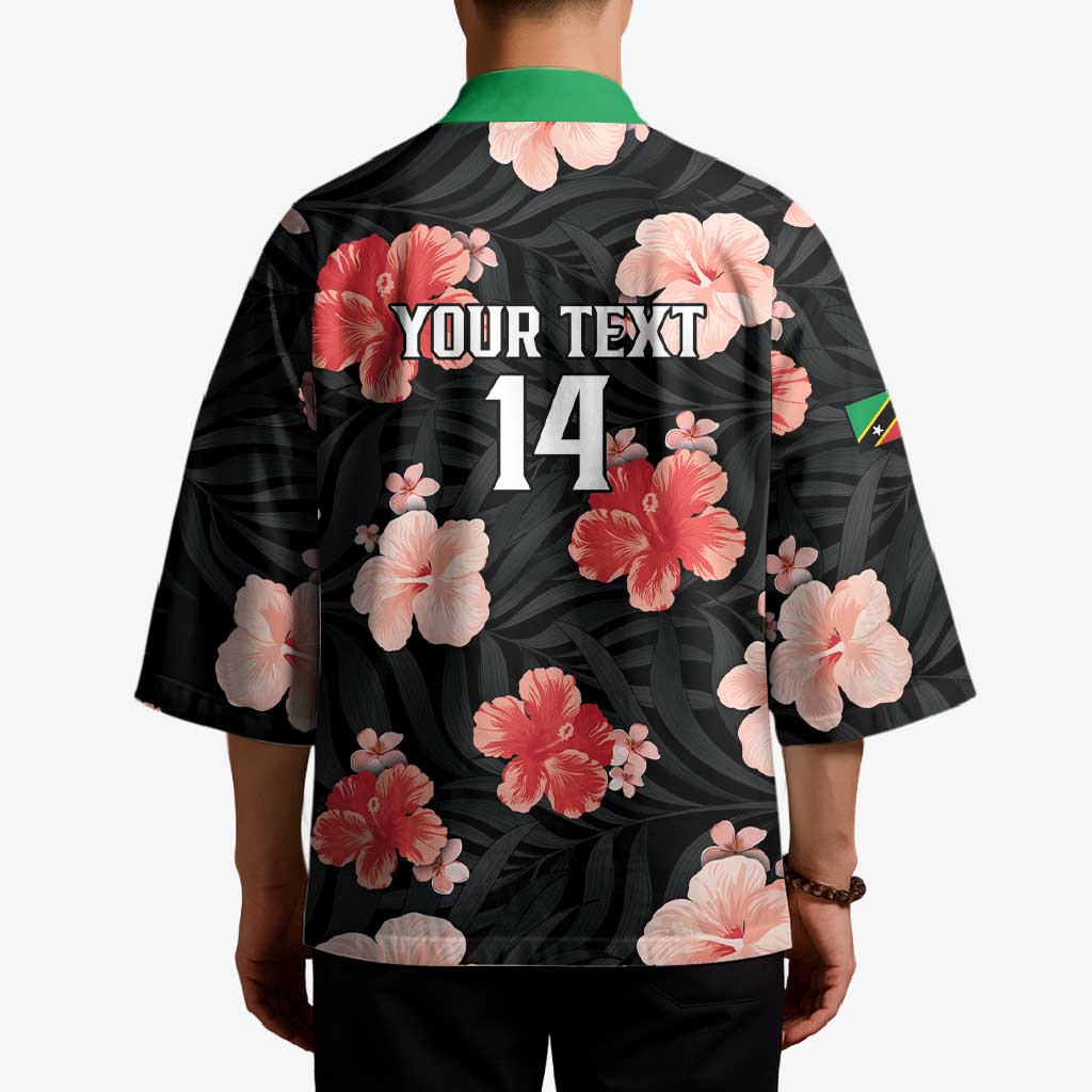 Custom Saint Kitts and Nevis Cricket Kimono 2025 Go Patriots Tropical Style - Wonder Print Shop