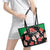 Saint Kitts and Nevis Cricket Leather Tote Bag 2025 Go Patriots Tropical Style - Wonder Print Shop