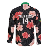 Custom Saint Kitts and Nevis Cricket Long Sleeve Button Shirt 2025 Go Patriots Tropical Style - Wonder Print Shop